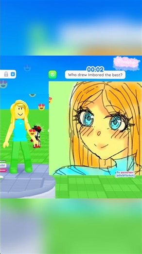 💛🩵 #roblox #drawme #art #game #digitalart #speeddraw #artist #drawing #artstyle #speedpaint #fyp