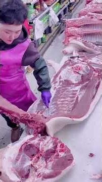 Watch This Butcher’s Speed! 🐷 Fast & Clean Pig Cutting Ep6 #shorts #cooking