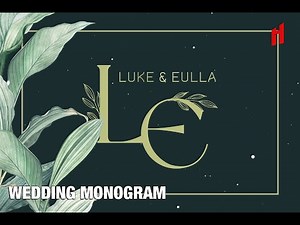 Animated Wedding Monogram | Luke + Eulla [Multiple Scene Loop]