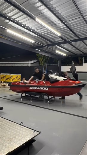 Your dream ride has landed 🤩 The 2024 Sea-Doo RXP-X 325 is supercharged for max power and top performance on the water 💪 🎥 @ffmotorsports #SeaDoo #SeaDooLife #RXPX #rotax #unboxing #uncrating | Sea-Doo