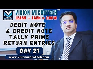 Debit Note & Credit Note 📑 Tally Prime Return Entries