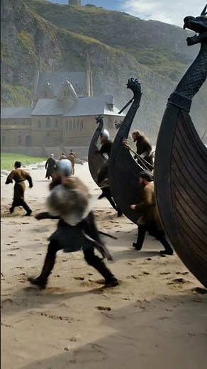 Vikings Raid Lindisfarne (793): The Day the Viking Age Began #history #vikings #raid #battle #war