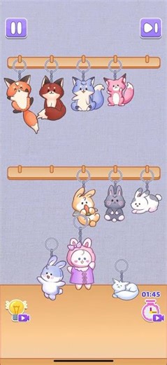 ASMR Satisgame 2 – Level 86 Walkthrough | Keychain Hanging 🦊🐰🔑