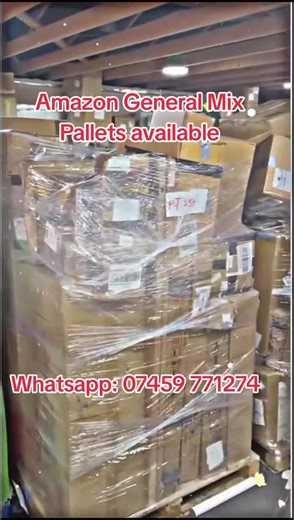 🔥 Amazon General Mixed Pallets – LIMITED STOCK! 🔥 📦 More than 20 pallets available in stock 💎 70–80% items are brand new (as per customer feedback) 🛍️ Mixed high-demand products inside 💰 Perfect for resellers & export 🚛 SPECIAL DISCOUNT for customers buying 10 pallets! Serious buyers only 📲 DM now before stock runs out! 🔥 #amazon #pallet #viral #wholesale #UK