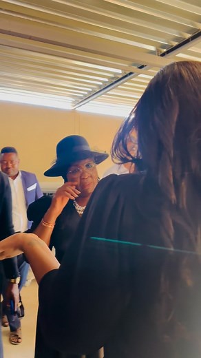 I went to Console my 2nd Mother because she lost her mother.. Look at her reaction when she saw me?? How many kisses did I get? Did u count? Are u also loved like I’m loved♥️ I love her sooo much and I know she loves me too♥️ My deepest condolences Momy Sofia wange🖤 | Nangamana Sirkka Kashidinge