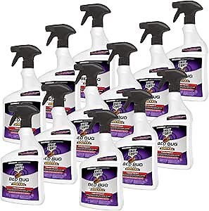 Hot Shot Bed Bug Killer With Egg Kill, Ready-To-Use, 32 Ounces, Treatment For Bed Bugs, Pack of 12