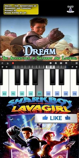 Dream - Sharkboy and Lavagirl | Piano Cover By DJ | Pianist DJ | Walk Band #shorts