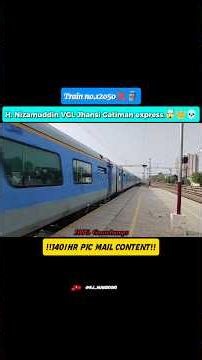 VGL Jhansi junction gatiman express 💨 Speed King 👑 #shorts #viralshort #railvlogger #indianrailways