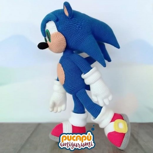 Patrón / tutoríal de Sonic Amigurumi
