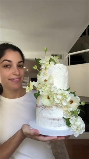 The Dreamiest White Wedding Cake Reveal