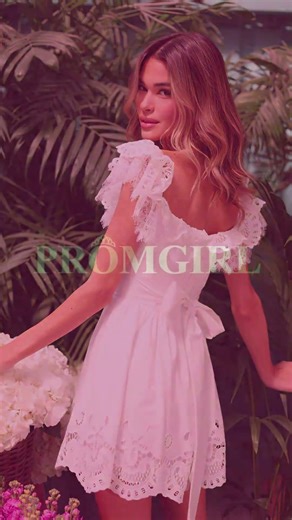 Ivory Lace Graduation Dress | Ari by Oh Pretty 🎓