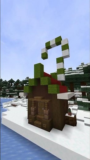 НОВОГОДНИЙ ДОМ МАЙНКРАФТ #minecraft #jinglebell #window #snow #зима #новыйгод #building #tutorial