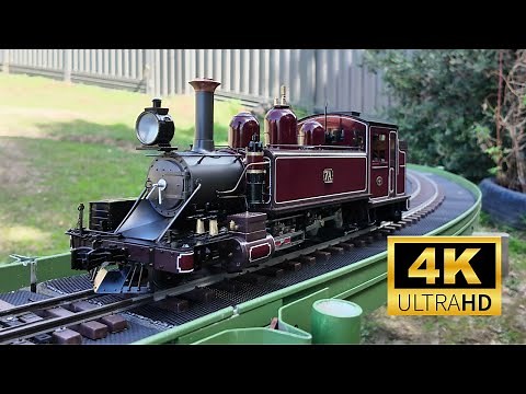 Argyle Loco Works/Accucraft NA Class Production Sample in Action! Puffing Billy 16mm Live Steam! 4K
