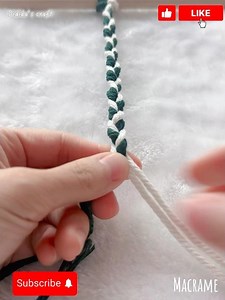 基本の三つ編みをマクラメで#macrame Weave a Decorative 3Strand Braid#diy #手作り #craft #shorts #cute #tutorial #knot