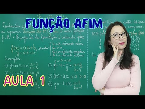 FUNÇÃO AFIM | FUNÇÃO DO 1º GRAU | LEI DE FORMAÇÃO | AULA 1 - Professora Angela Matemática