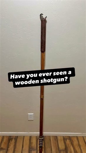 10K views · 144 reactions | Who’s old enough to have used one? Wooden shotgun built by Tips Tool Company. Made sometime between 1918 and 1937  Sent in by @azteplineman | High Voltage Industries | Facebook