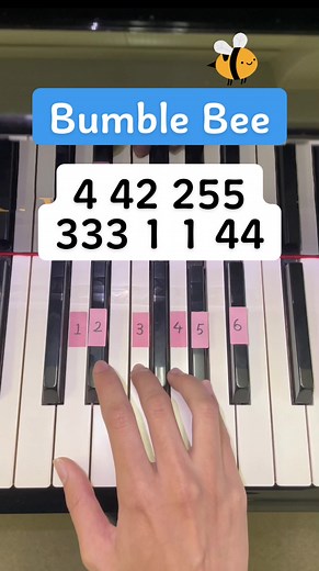 Bumble Bee Piano Tutorial for Beginners