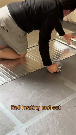 How to Lay Rayotec Rayomax Foil Heating Mat #home #diy #construction #underfloorheating #renovation