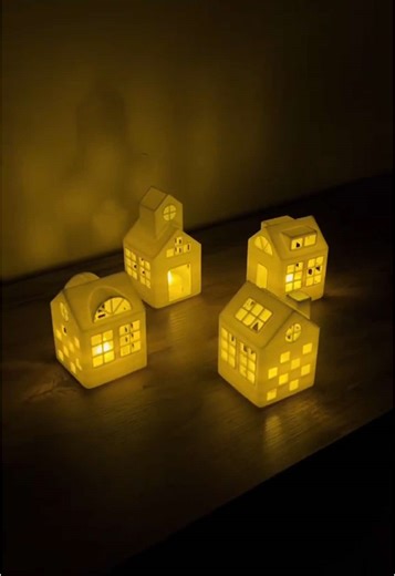 Led mumlar için dekoratif evler 🏡🏡 #3dprinting #3dbaskı #christmas #3dhouse #dekorasyon