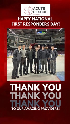 🚑 Today, on National First Responders Day, we celebrate the heart of Acute Rescue — our incredible team of first responders. 💙 From long nights on the road to everyday moments that change lives, your dedication, compassion, and skill make a difference every single day. You’re the calm in chaos, the steady hands in crisis, and the reason our communities are safer and stronger. And, to all EMTs, paramedics, firefighters, dispatchers, law enforcement officers, and medical professionals — thank yo