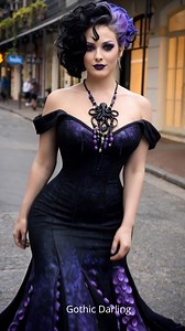 Octopus tentacles dress total Ursula vibes 💜🖤 | Gothic Darling