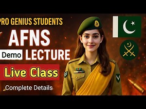 AFNS 2025 Demo Class 2025 | AFNS Test Preparation | Pak Army Nursing Services