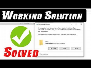 [Solved] How to Fix 0x80070570 the file or directory is corrupted and unreadable