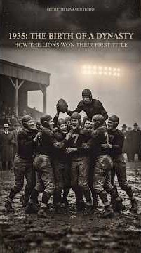 How the Lions won their first title in 1935 🏆 #nfl #detroitlions #football