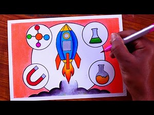 National science day drawing easy / National Science day poster drawing step by step