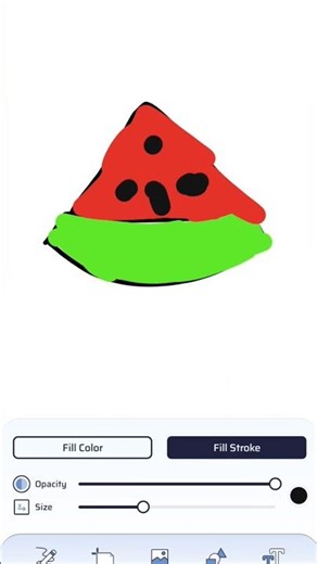 Easy draw water melon|easy drawing ideas for beginners #drawing #shorts #आसानचित्रकला #चित्रलेखा