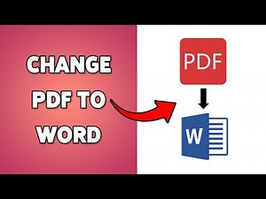 How To Change PDF To Word 2025 | Convert PDF Files To Editable Word Documents