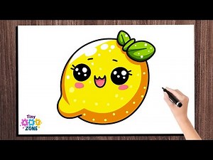 Cute Lemon Drawings & Easy Citrus Art