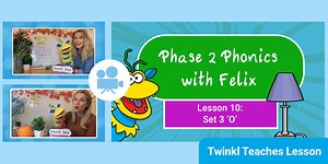Phase 2 Phonics Lesson 10 - Set 3 'o' Video