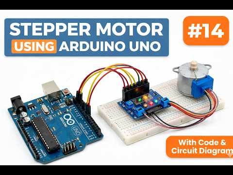 Project 14: 5V Stepper motor 28BYJ-48 and Stepper Motor Driver ULN2003 using Arduino Uno R3!