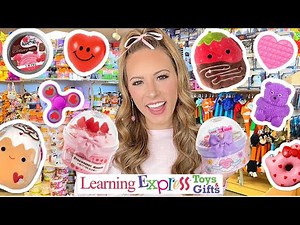 I BOUGHT EVERY VALENTINES DAY FIDGET, SLIME, & SQUISHMALLOW FROM LEARNING EXPRESS 💝😍💐