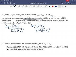 Equilibrium Constant - Chemistry 30