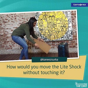 How innovative can you get with the ultra-light Samsonite Lite Shock? Tell us how you would move it without touching it below. #PushTheLimit And don’t forget to visit your nearest exclusive Samsonite store to take on the challenge yourself! | Samsonite India