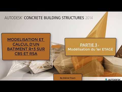Bâtiment R+3 sur Autodesk CBS ET RSA PARTIE 3 Modélisation du 1er Etage