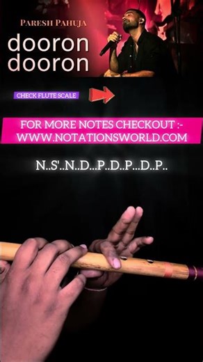 Dooron Dooron Viral Part Flute Notes | #flutelessons #flutetutorial #flutenotes #doorondooron #flute