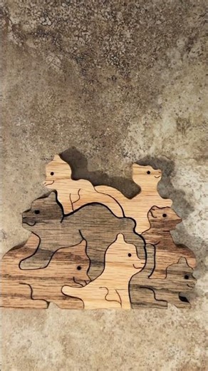 Handmade wooden animal puzzle on Etsy - Link in description⤵️