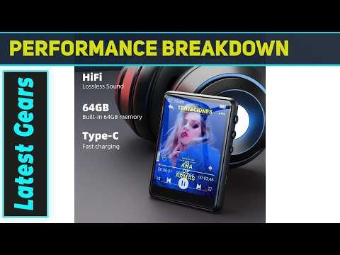 MP3 Player with Bluetooth 5.3 – Best Portable Music Player with 64GB Storage