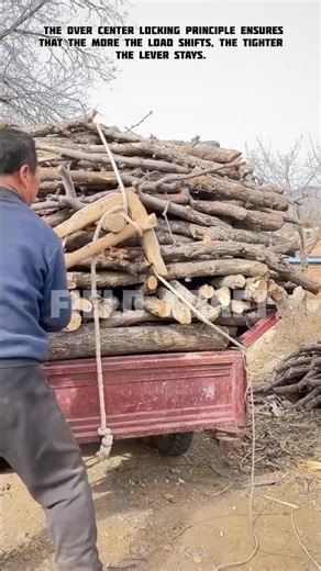 Securing Heavy Loads wood 🪵 #shortvideo