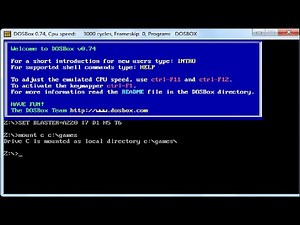 DOSBox - How to mount and play a game