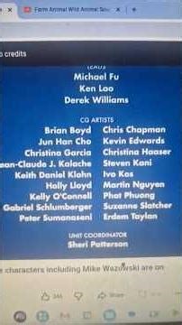 finding nemo credits