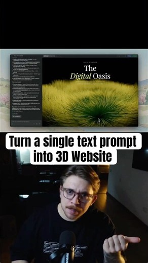 turn a single text prompt into interactive 3D websites, apps, and games using AI agents.