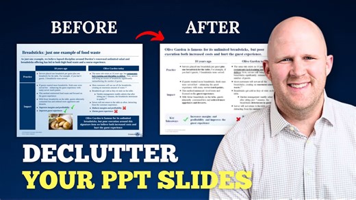 Consulting slide walkthrough: How to declutter your PowerPoint slides