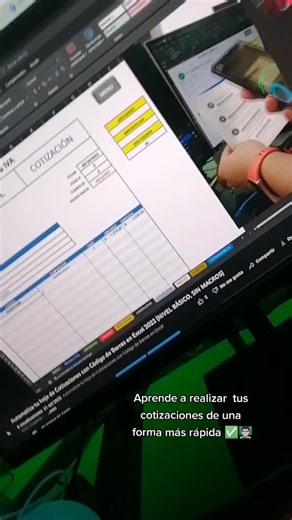 Automatiza tu Hoja de Cotización con Código de Barras en Excel 2022