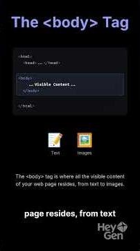 HTML Basics Explained #codingtips #learntocode #html
