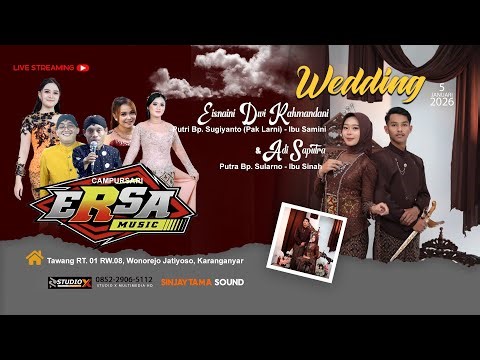 🔴LIVE ERSA MUSIC ULANG - PANGARIP ARIP Eisnaini & Adi -Tawang , Wonorejo Jatiyoso SINJAYTAMA AUDIO