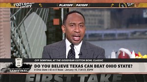 906K views · 10K reactions | "Based on the sloppiness that I've seen from Texas, I'm scared they're going to get blown out by Ohio State Football." —Stephen A. Smith  | ESPN First Take | Facebook